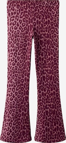 NAME IT Bootcut Hose 'NKFNuni' in Lila: Vorderseite