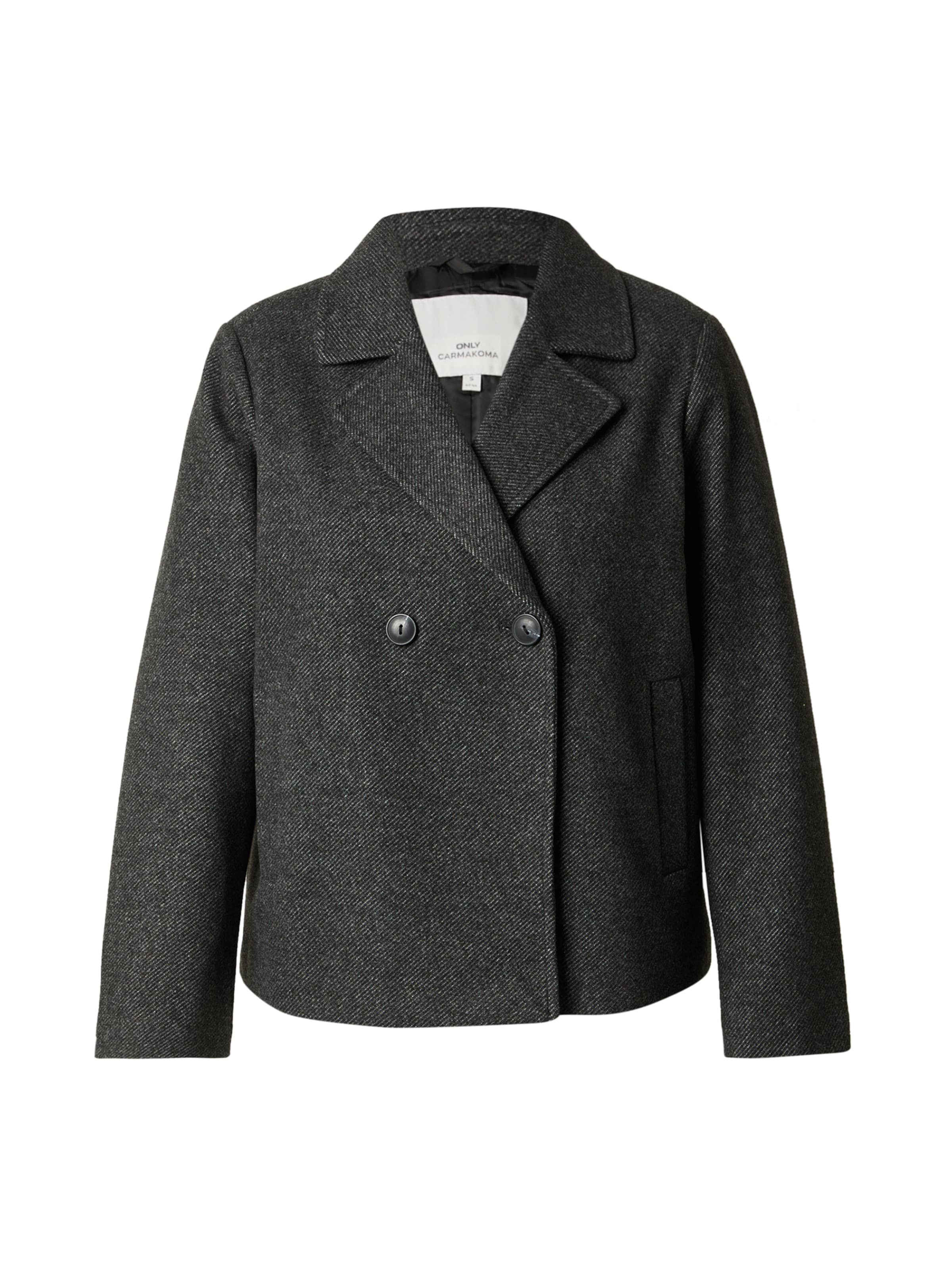ONLY Carmakoma Преходно яке 'CARLOUISIANA' в сиво: отпред