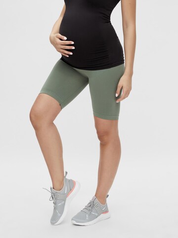 Skinny Leggings 'Tia Jeanne' MAMALICIOUS en vert : devant