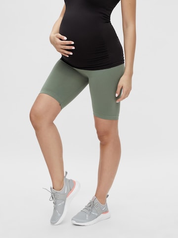 MAMALICIOUS Leggings 'Tia Jeanne' in Green: front