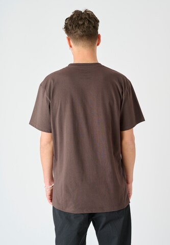 Cleptomanicx Shirt 'Smile Gull' in Brown
