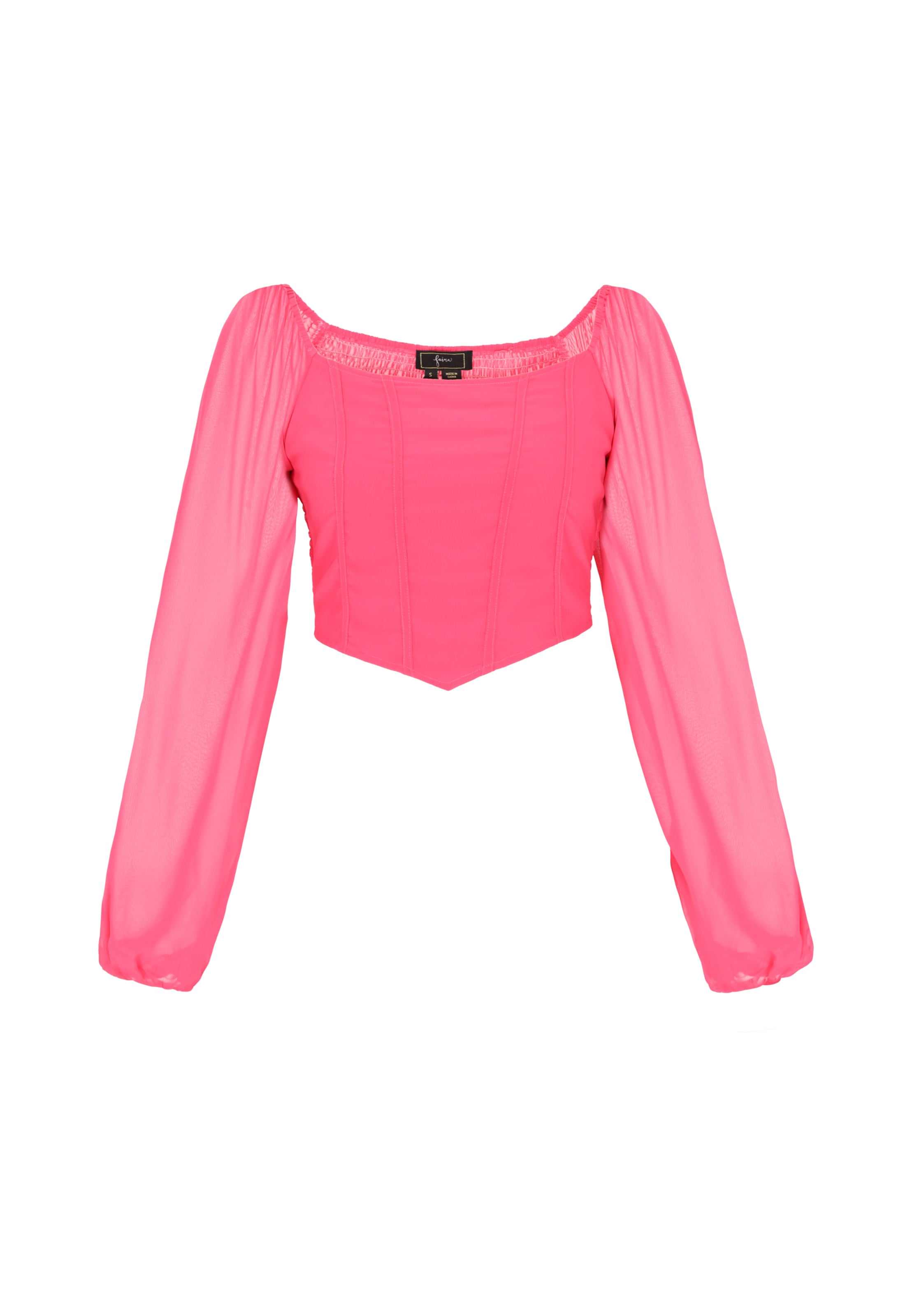 Chemisier faina en rose : devant