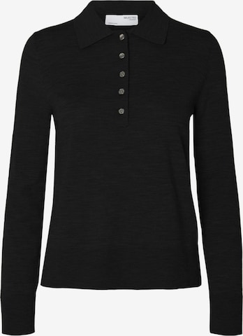 SELECTED Neulepaita 'SLFTHEA' värissä musta: etupuoli