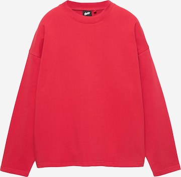 Pull&Bear Collegepaita 'STWD' värissä punainen: etupuoli