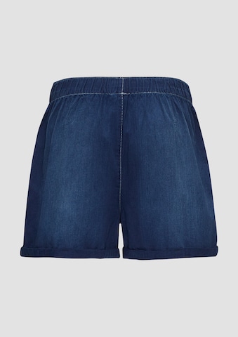 QS Wide leg Broek in Blauw