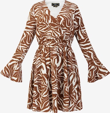 faina Dress in Brown: front