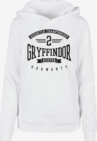 F4NT4STIC Sweatshirt 'Harry Potter Gryffindor Keeper' in Wit: voorkant