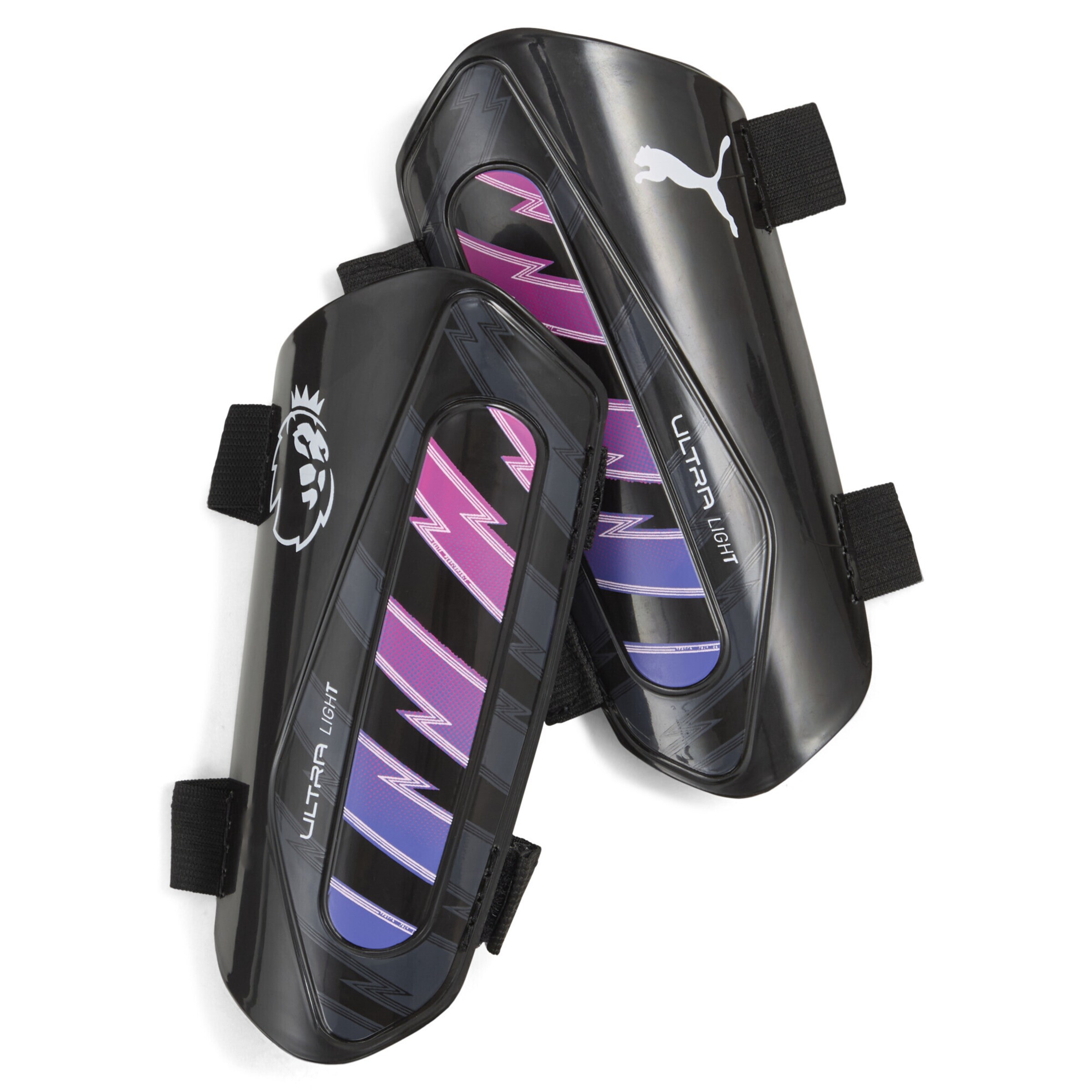 PUMA Schienbeinschoner 'Premier League Ultra Light' in lila / violettblau / schwarz, Produktansicht