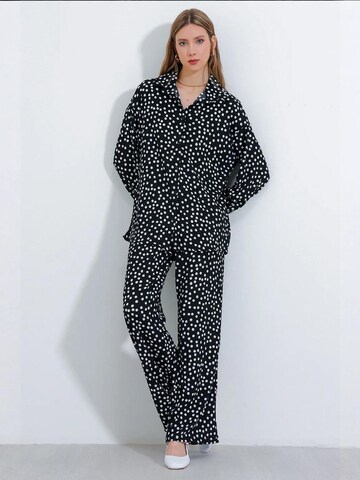 Bigdart - Calças de fato em preto: frente