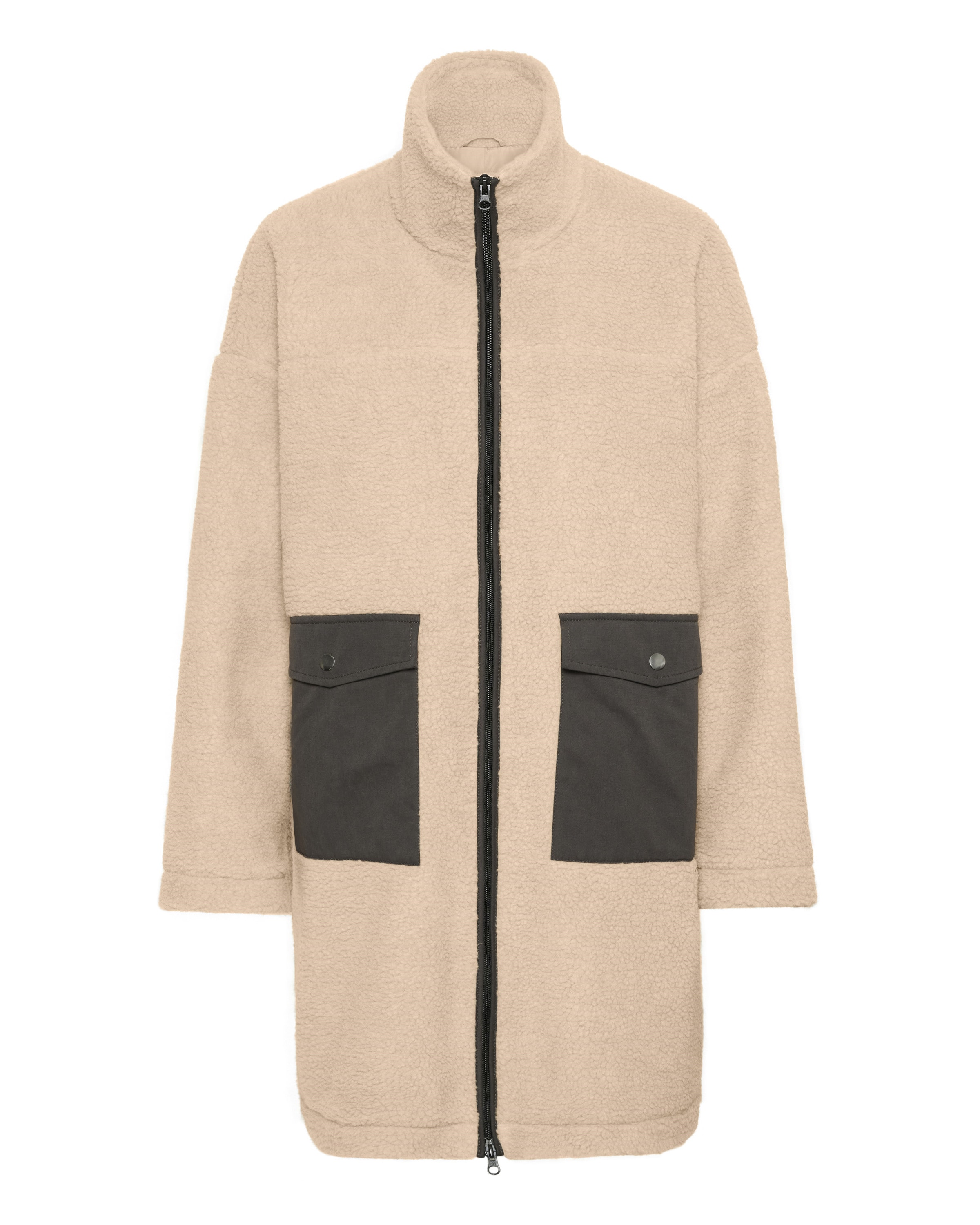 CULTURE Übergangsjacke 'Tally' in beige / schwarz, Produktansicht