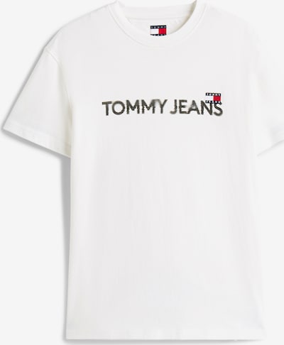 Tommy Jeans T-Krekls, krāsa - sarkans / melns / balts, Preces skats