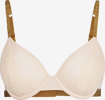 Skiny T-shirt Bra in Beige: front