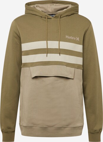 Hurley Athletic Sweatshirt 'OCEANCARE' in Green: front