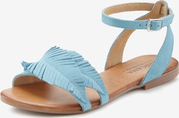 Sandalo con cinturino di LASCANA in blu: frontale