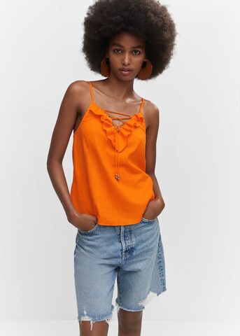 MANGO Top 'Simo' – oranžová