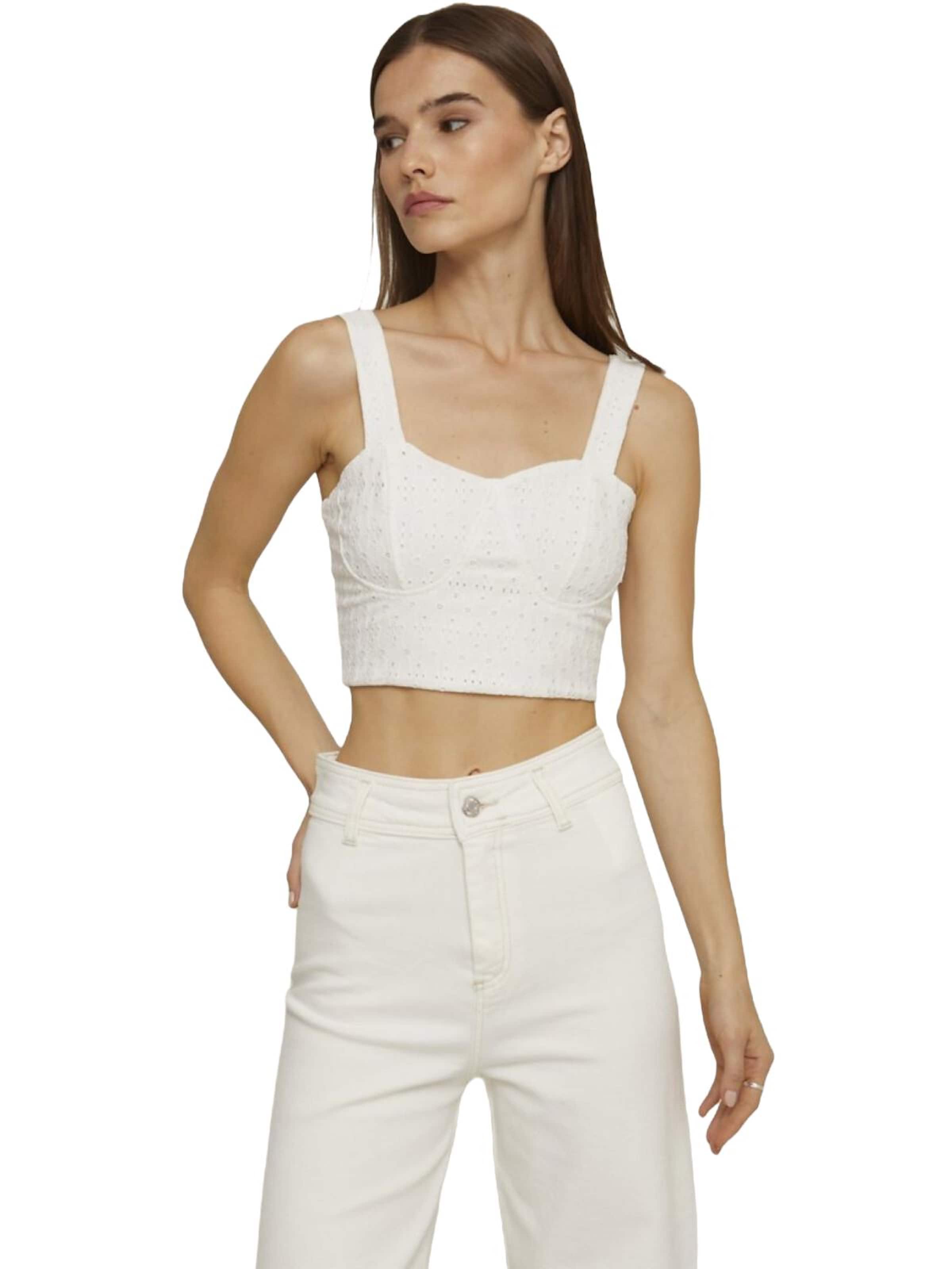 LTB Jeans Top in Wit: voorkant