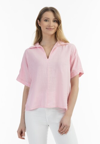 Usha - Blusa em rosa: frente