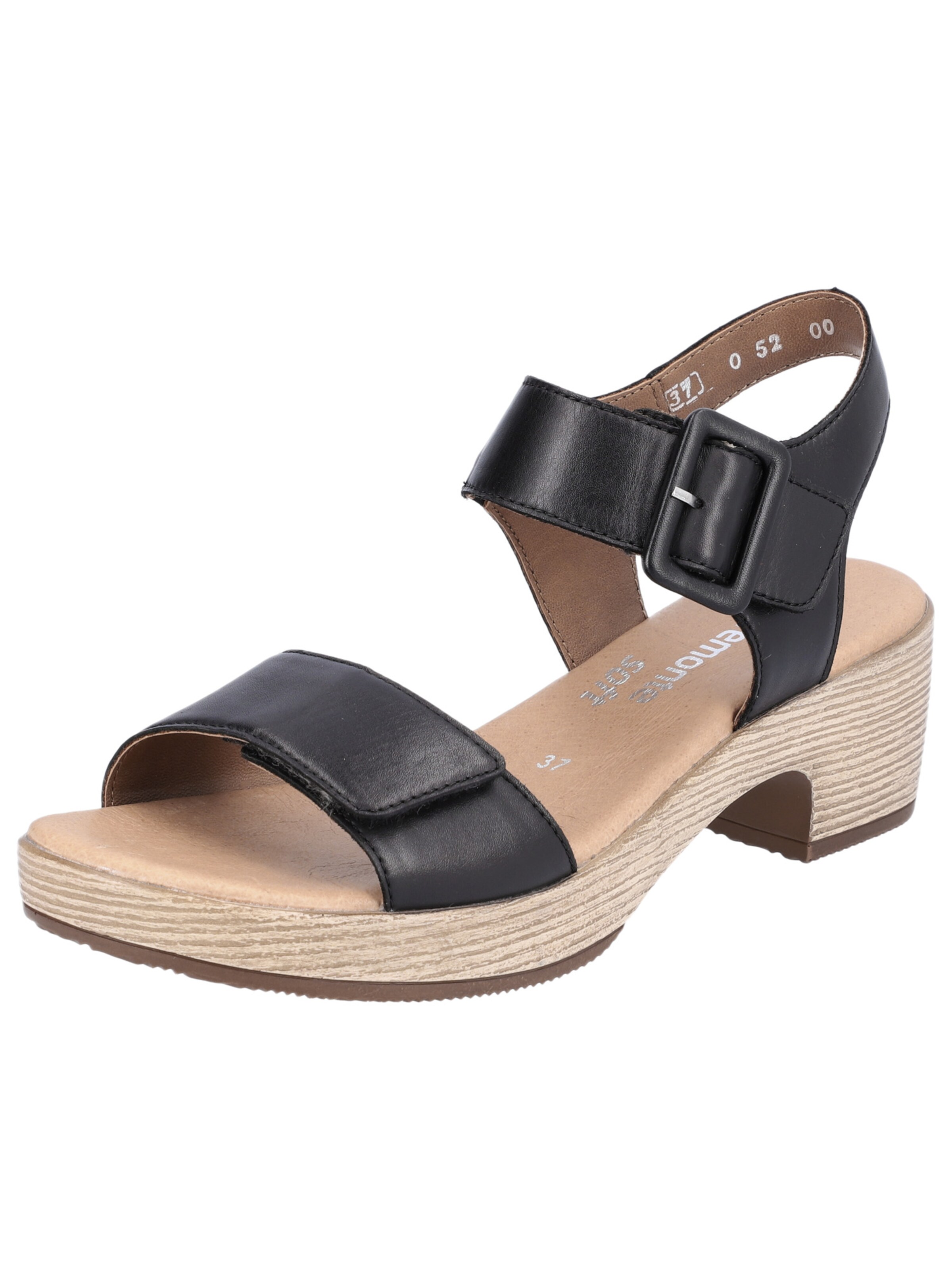 REMONTE Sandaal in Zwart: voorkant