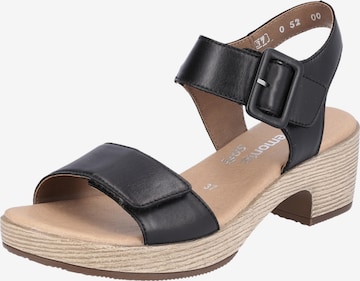 REMONTE Sandals in Black: front