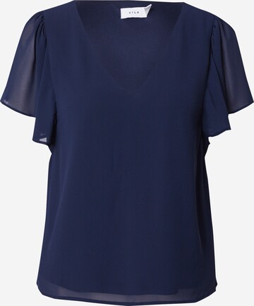 VILA Blouse 'MICADA' in Blauw: voorkant