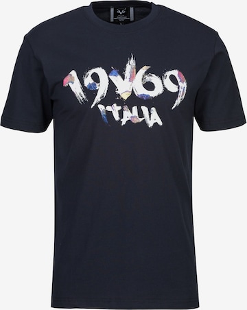 T-Shirt 'Rafael' 19V69 ITALIA en bleu : devant