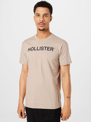 HOLLISTER T-Shirt in Braun: Vorderseite