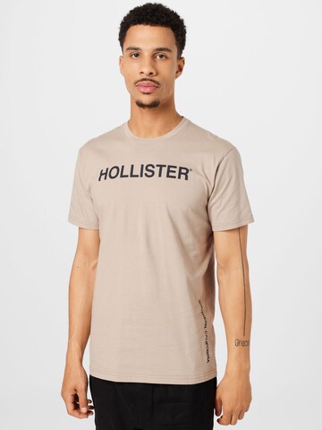 HOLLISTER T-shirt i brun: framsida