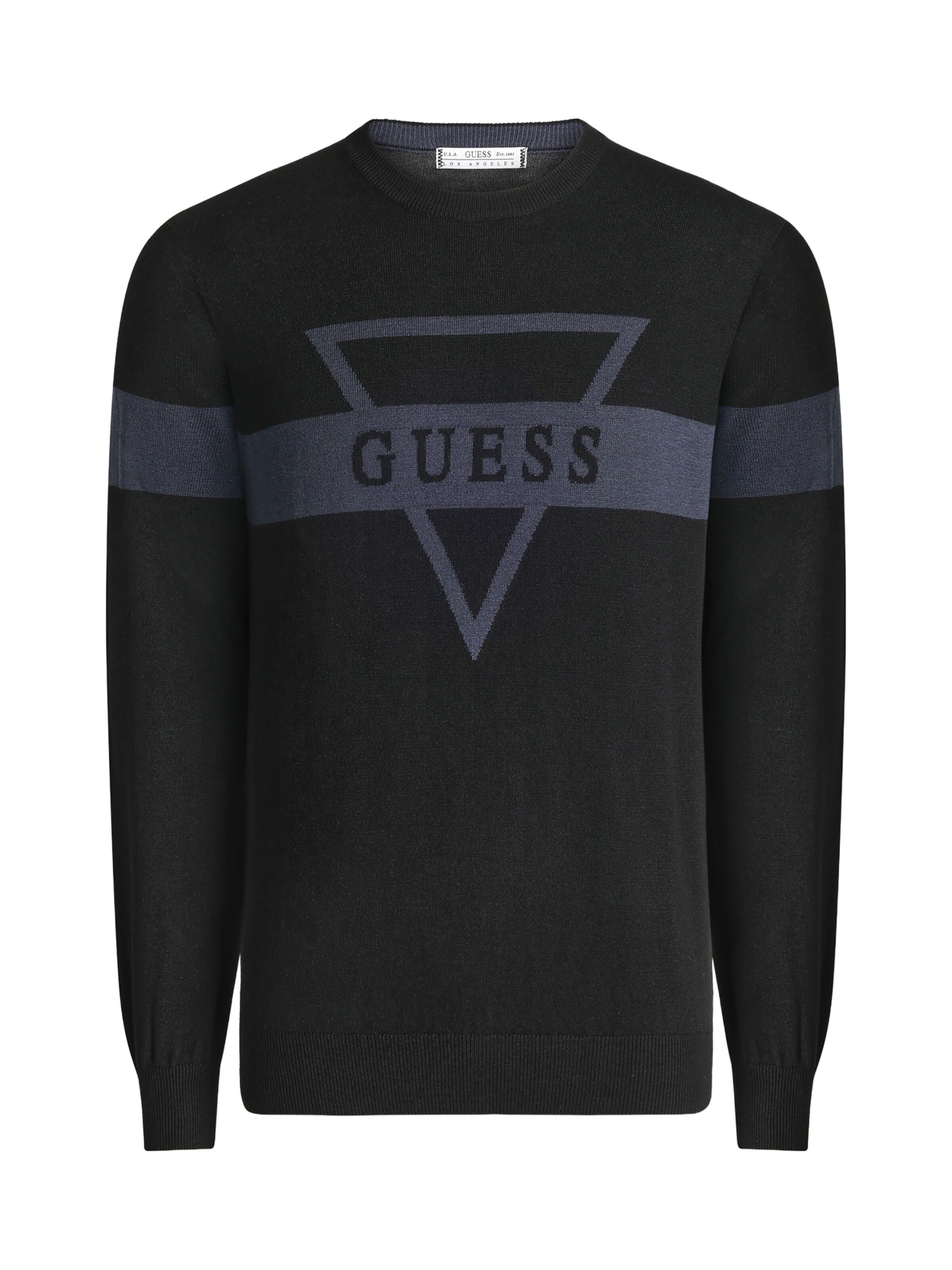GUESS Pulover 'MARK' | črna barva: sprednja stran