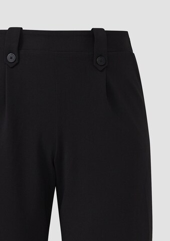 QS Wide leg Broek in Zwart