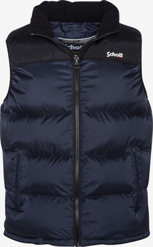 Schott NYC Vest in Blue: front