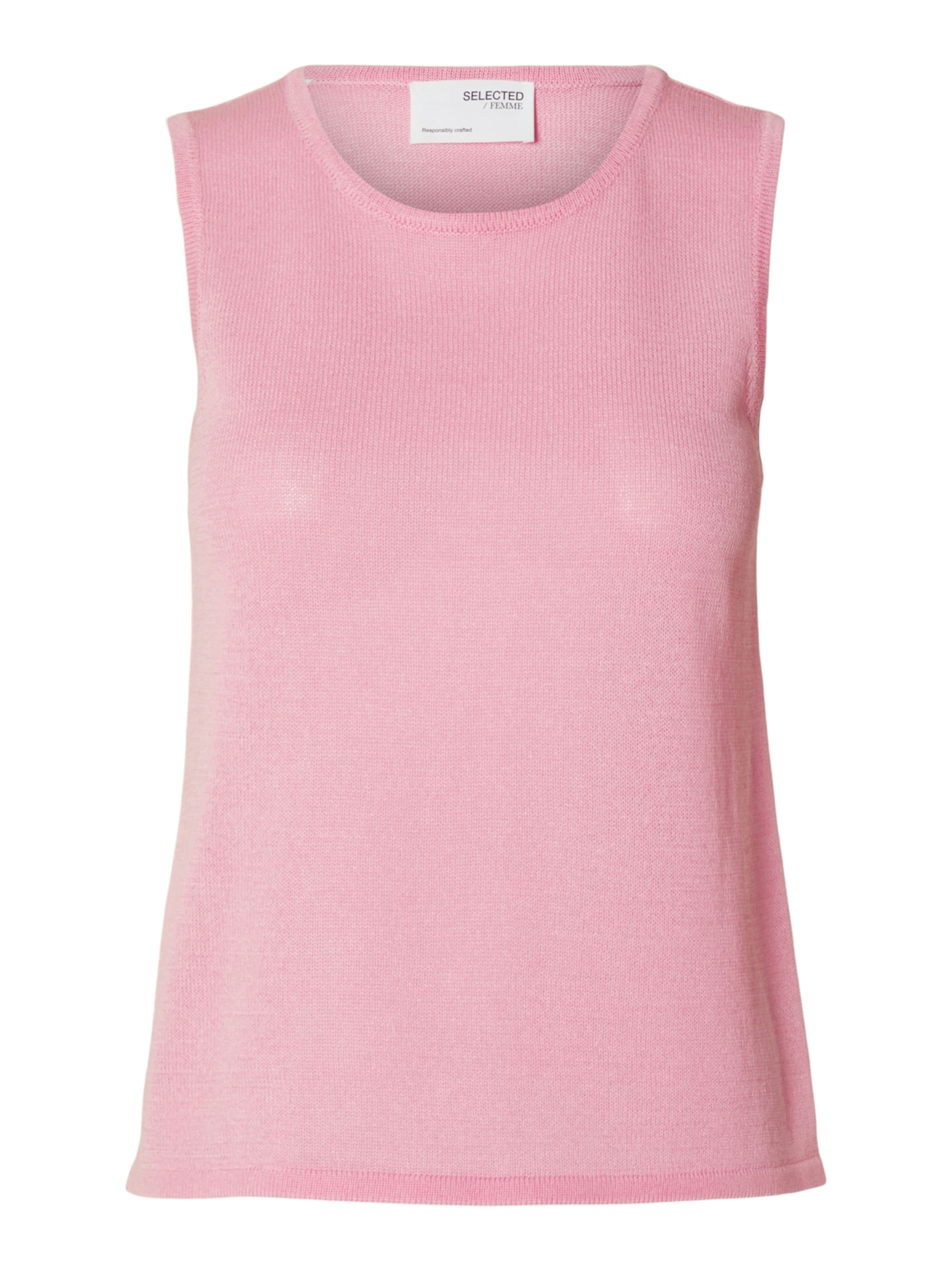 Top in maglia 'SLFMoon' di SELECTED in rosa: frontale