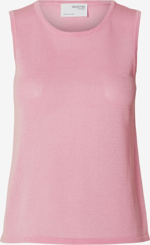 Tops en tricot 'MOON' SELECTED FEMME en rose : devant