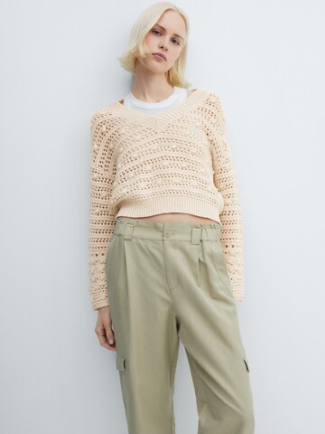 Pull-over 'Bahamas' MANGO en beige : devant