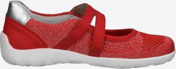 REMONTE Ballet Flats with Strap in Red