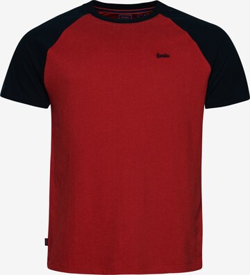 T-Shirt Superdry en rouge : devant