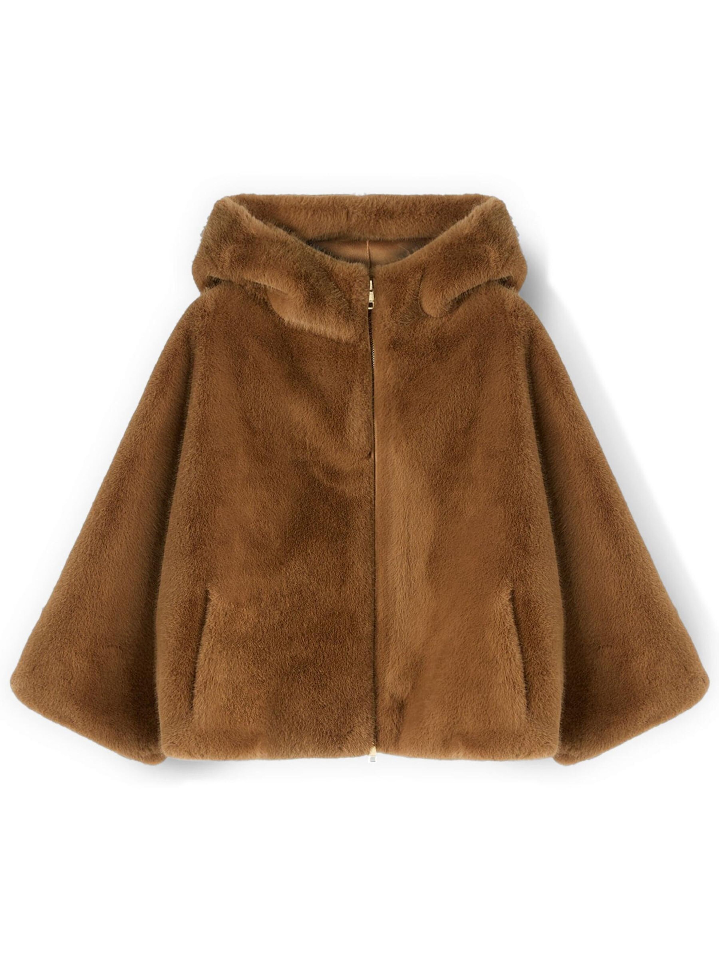 MOTIVI Wintermantel in Bruin: voorkant