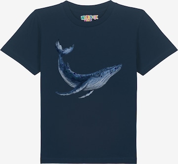 watabout.kids T-Shirt 'Wal' in Blau: Vorderseite