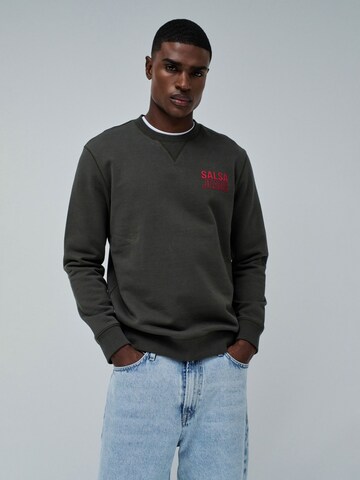Sweat-shirt Salsa Jeans en vert : devant