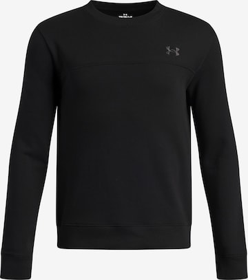UNDER ARMOUR Sportief sweatshirt 'Rival' in Zwart: voorkant