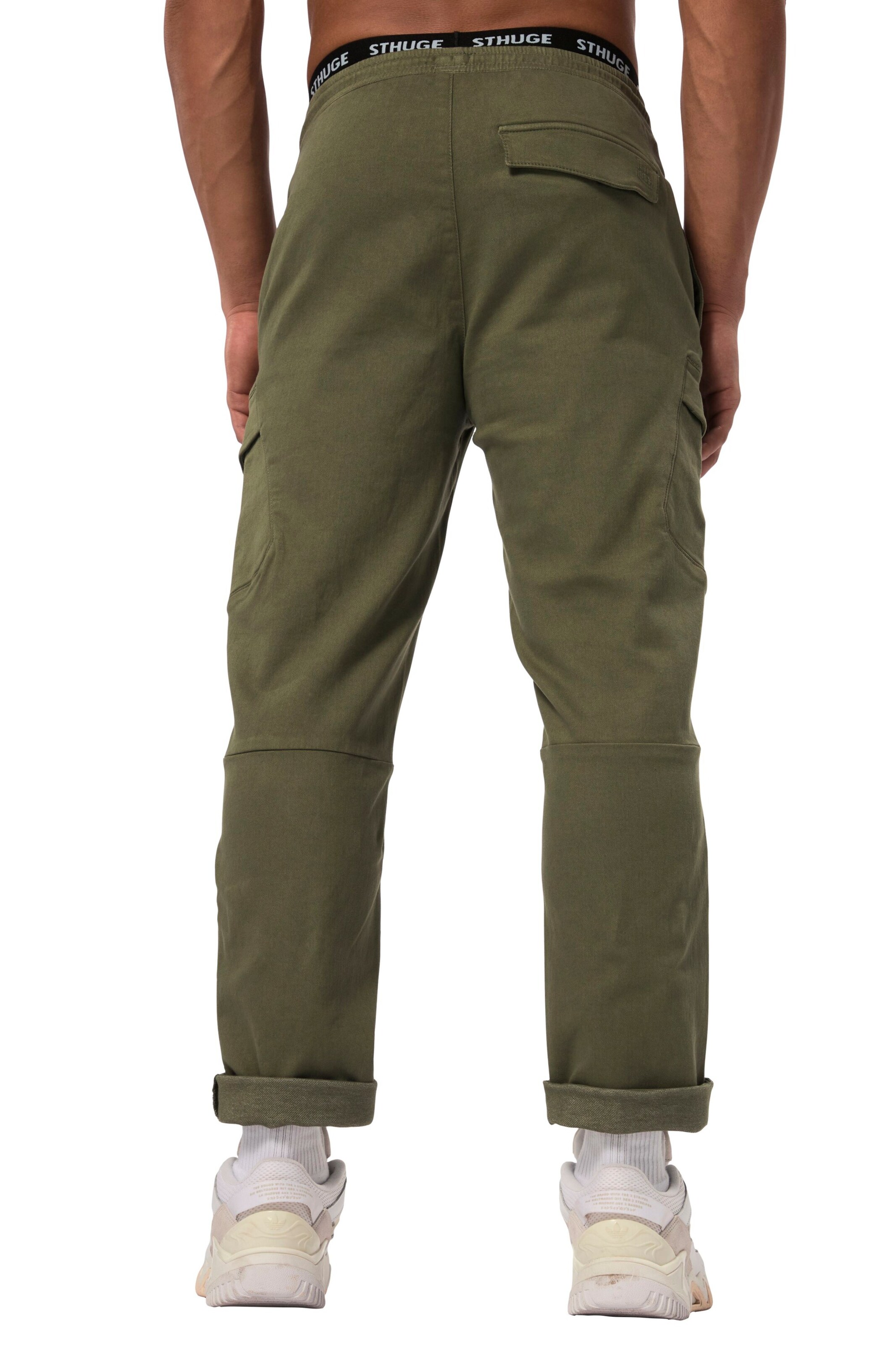 STHUGE Regular Broek in Groen