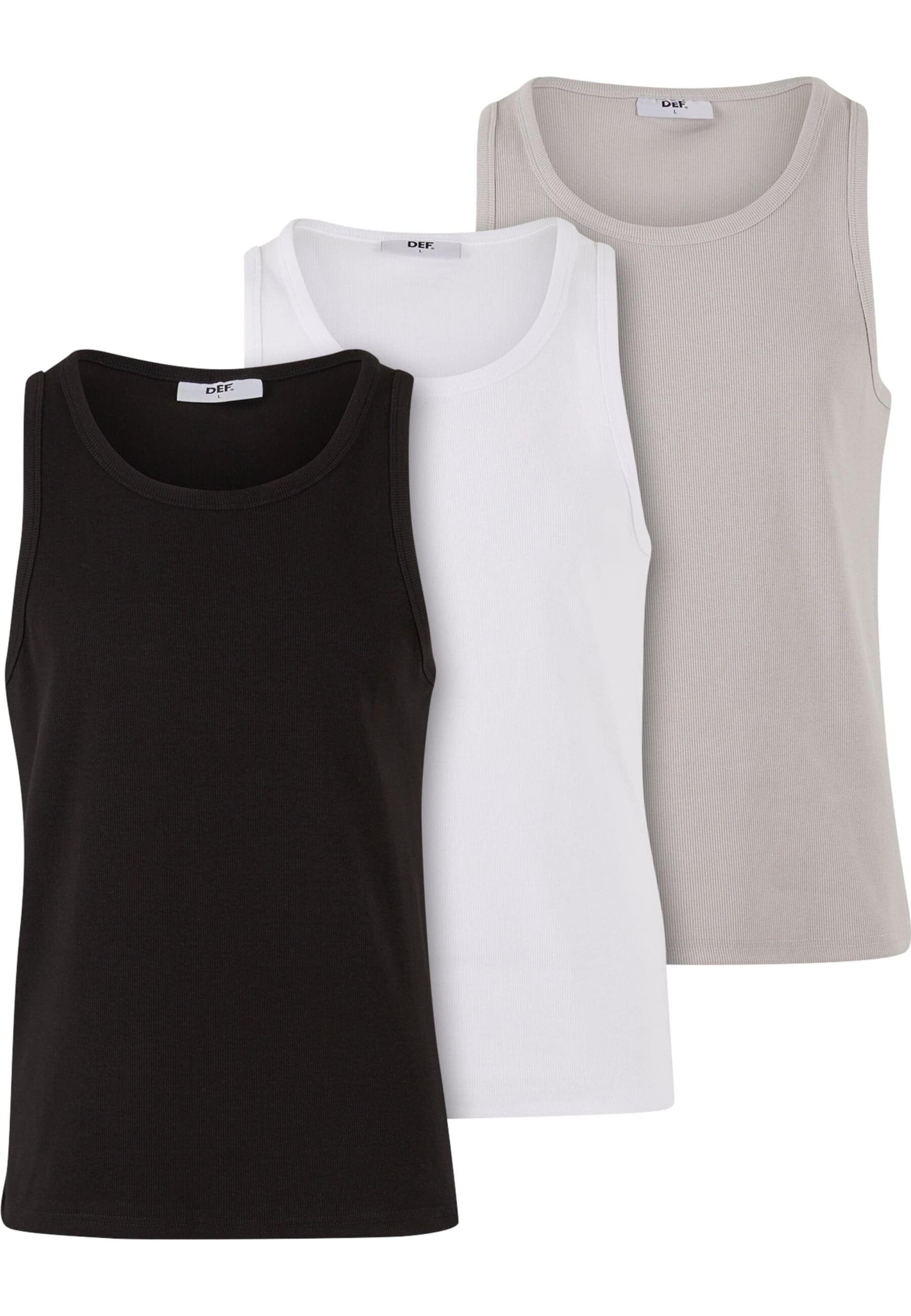 DEF Tričko – šedá: přední strana