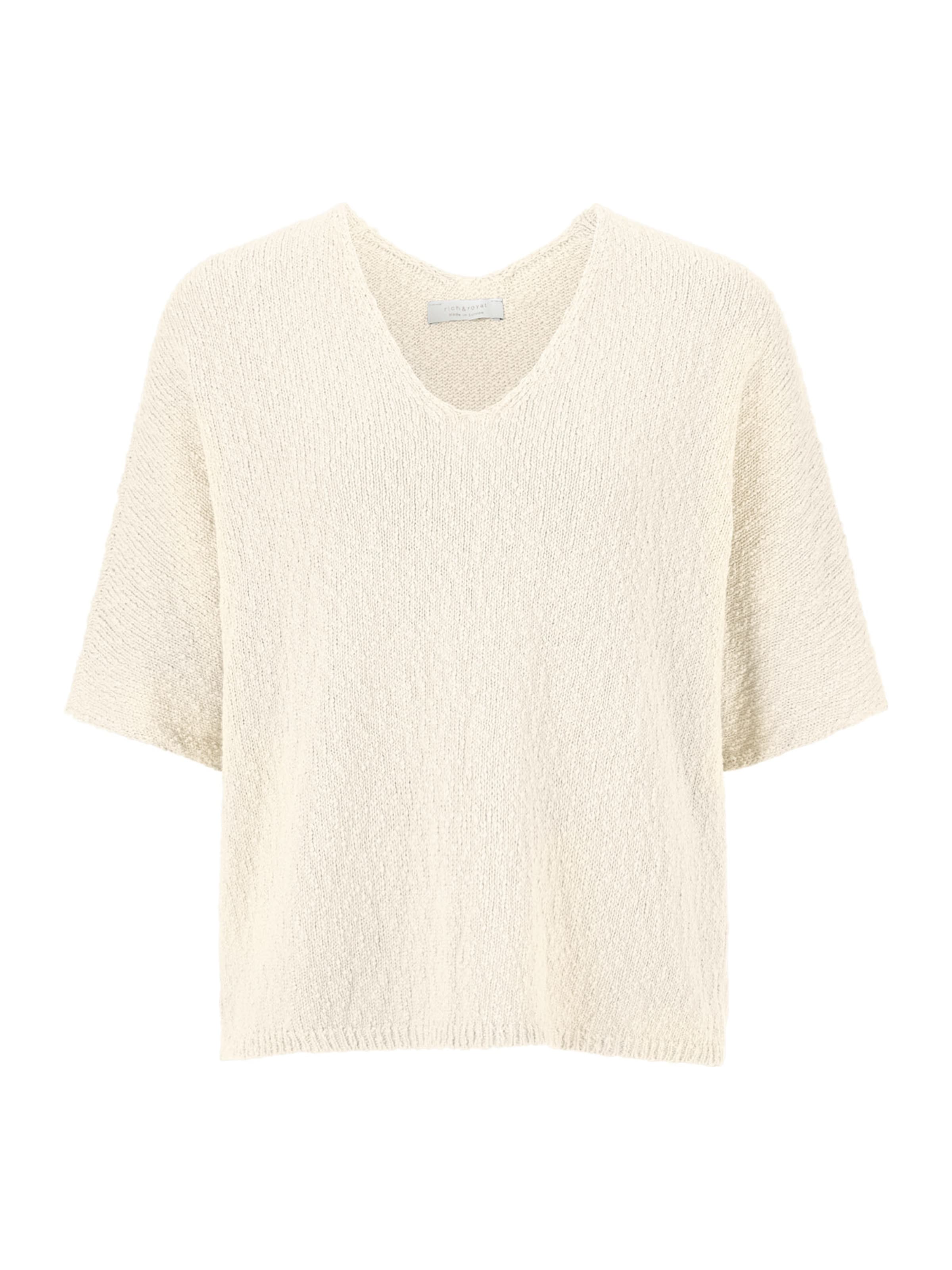 Pullover di Rich & Royal in bianco: frontale