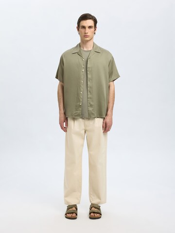 SELECTED HOMME Comfort Fit Hemd 'SLHCHARLIE' in Grün