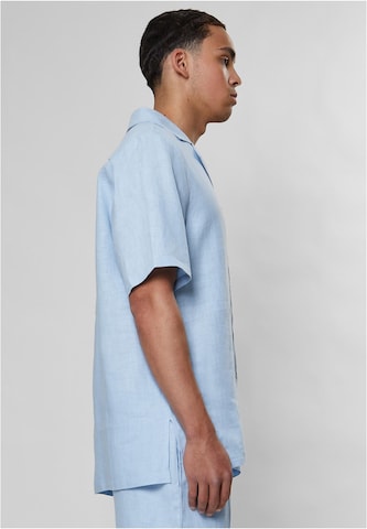 9N1M SENSE Comfort fit Button Up Shirt 'Mykonos ' in Blue