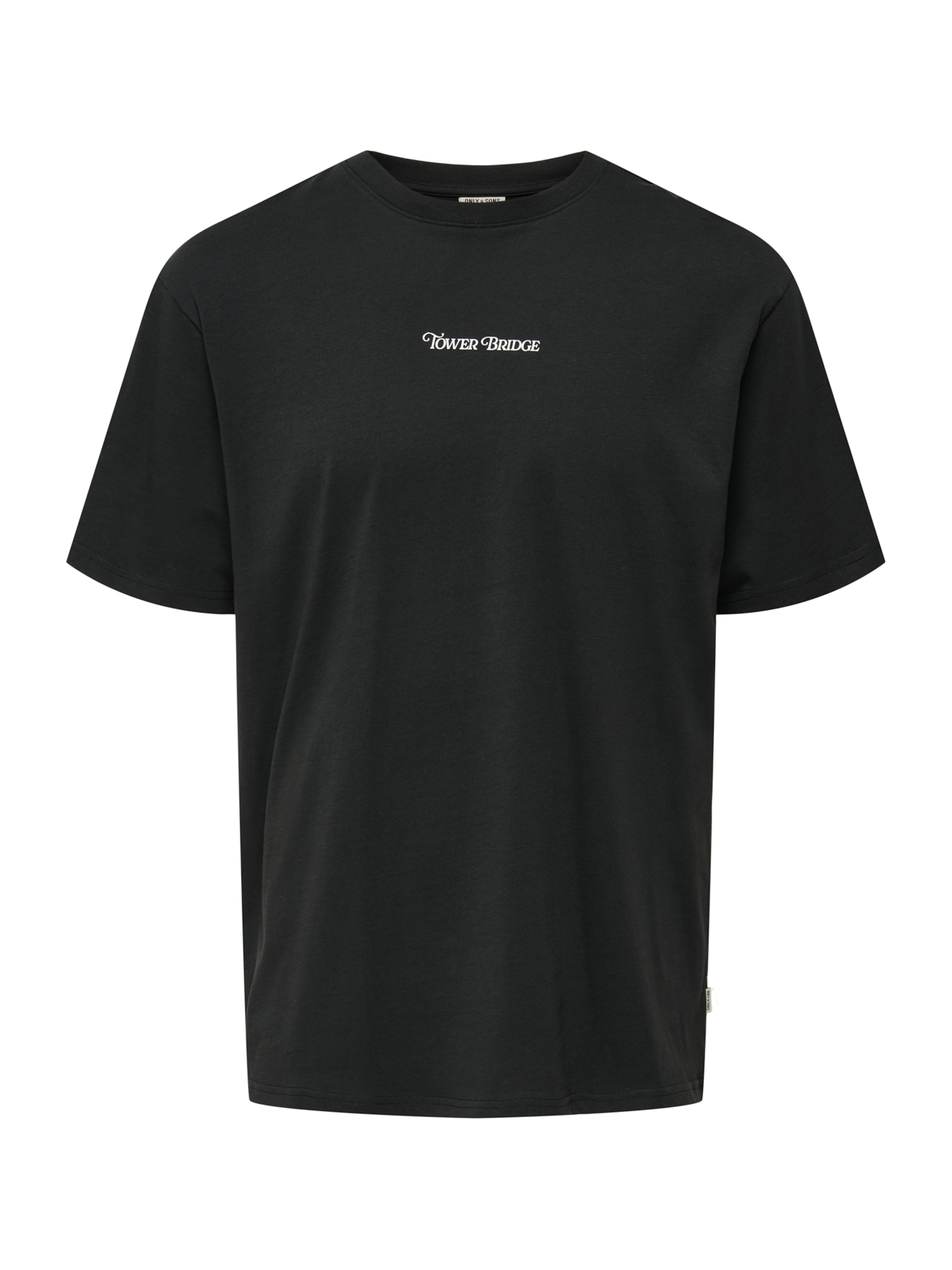 Tricou 'ONSFRED' de la Only & Sons pe negru: față