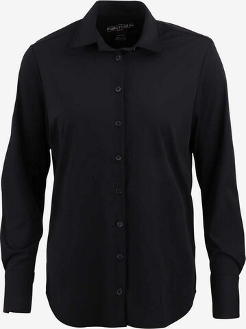 Hatico Regular fit Button Up Shirt in Black: front