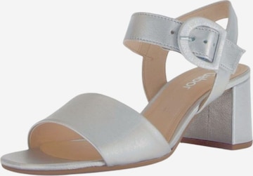 GABOR Sandalen met riem in Zilver: voorkant