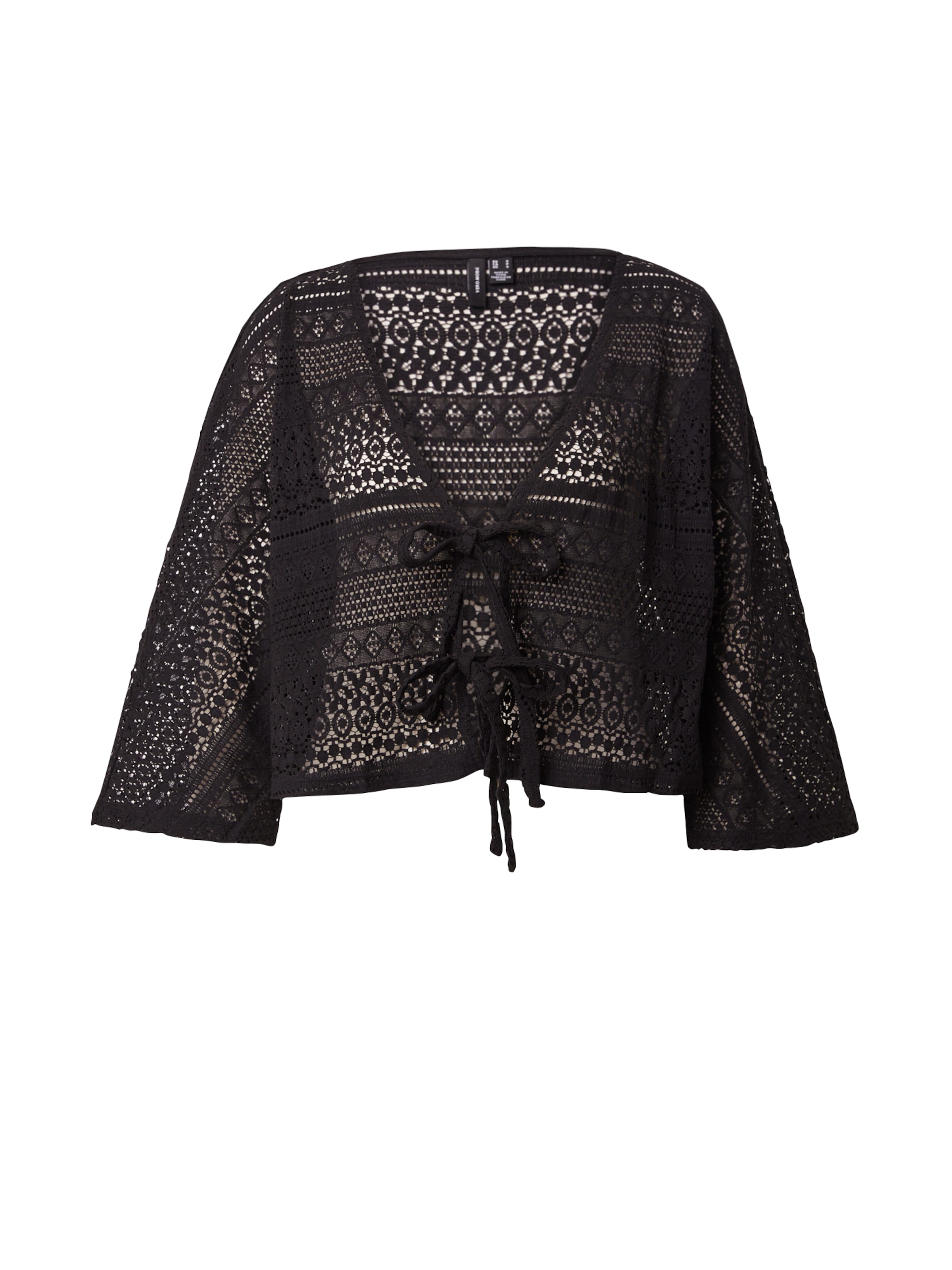 VERO MODA Strickjacke 'HONEY' in Schwarz: Vorderseite