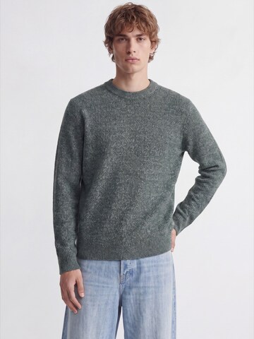 JACK & JONES Svetr 'JORFREDERIKSBERG OLLIE' – zelená: přední strana