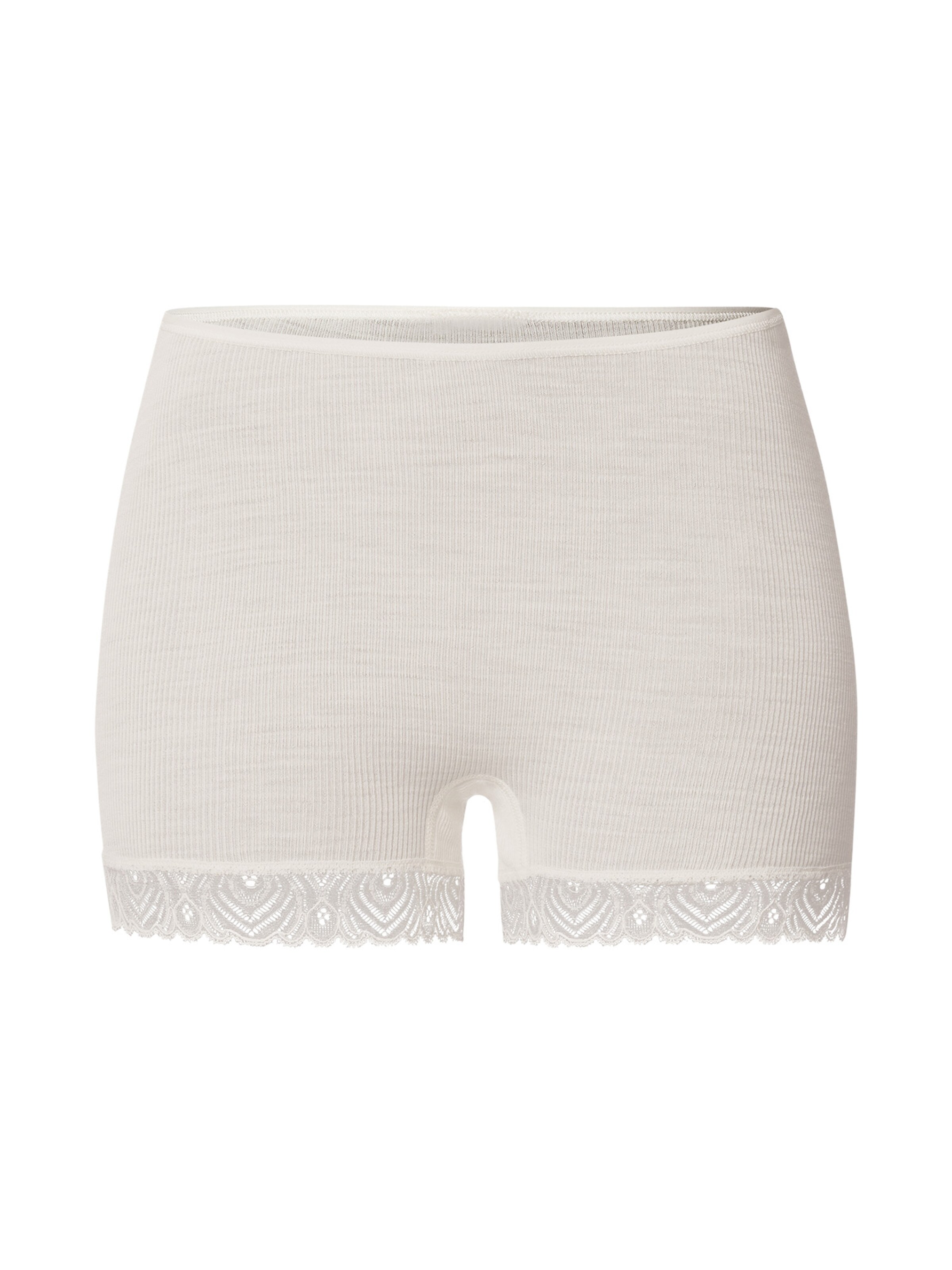 Hanro Panty ' Woolen Lace ' in White: front
